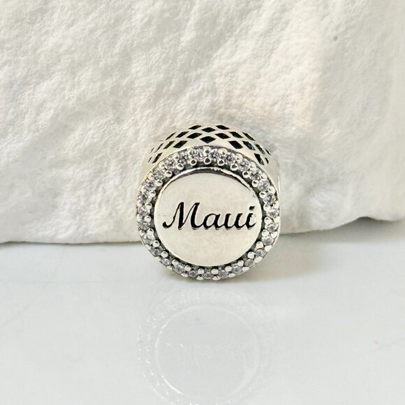 Pandora Maui Beach Bead Charm S925 Silver Charm - Picture 2 of 3